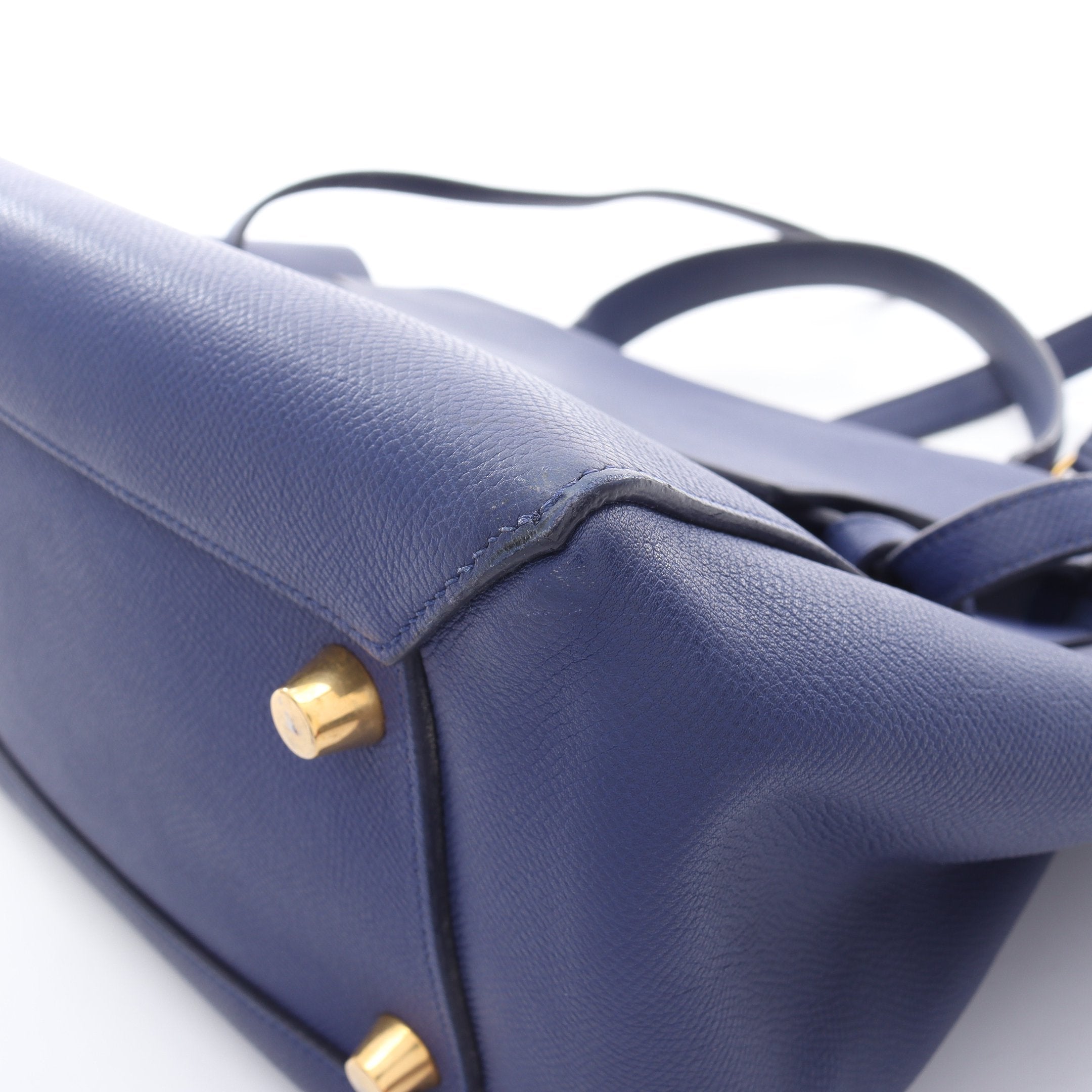 BELT BAG MINI ベルトバッグ ミニ ハンドバッグ レザー ブルー 2WAY