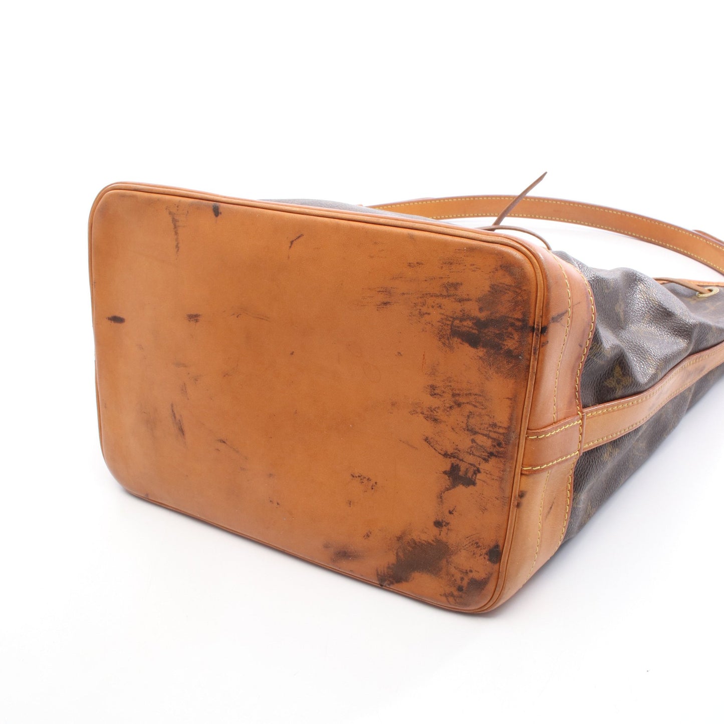 ノエ モノグラム ショルダーバッグ PVC レザー ブラウン ルイヴィトン バッグ LOUIS VUITTON