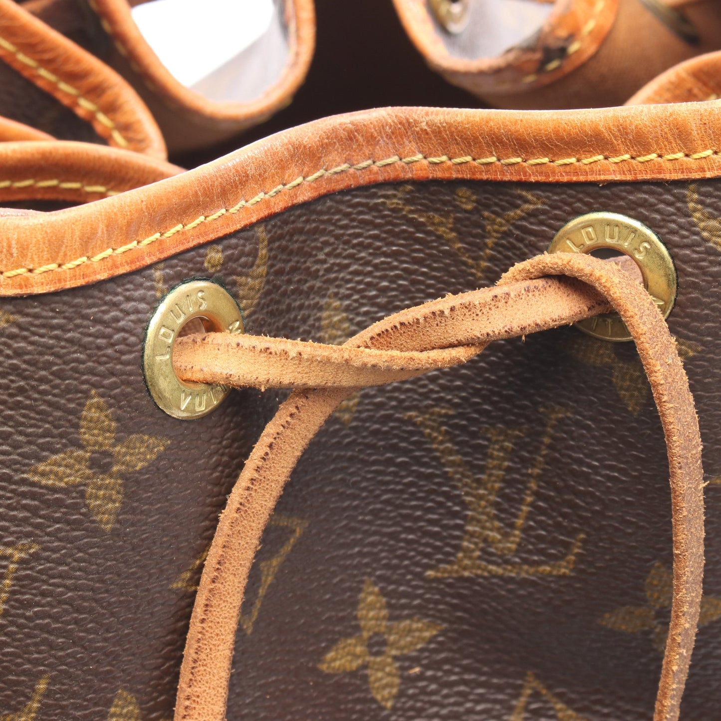 ノエ モノグラム ショルダーバッグ PVC レザー ブラウン ルイヴィトン バッグ LOUIS VUITTON