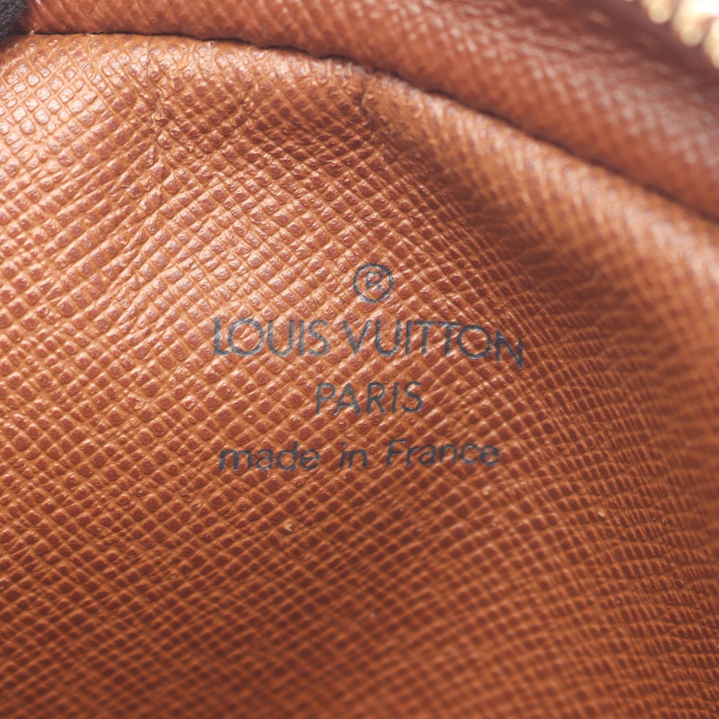 ダヌーブ モノグラム ショルダーバッグ PVC レザー ブラウン ルイヴィトン バッグ LOUIS VUITTON