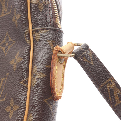 ダヌーブ モノグラム ショルダーバッグ PVC レザー ブラウン ルイヴィトン バッグ LOUIS VUITTON