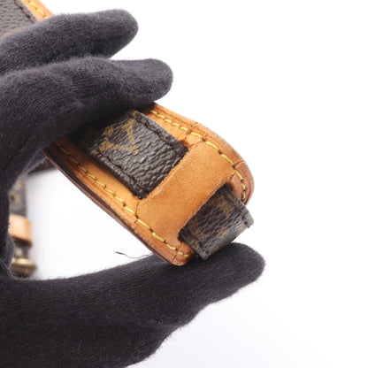 ダヌーブ モノグラム ショルダーバッグ PVC レザー ブラウン ルイヴィトン バッグ LOUIS VUITTON