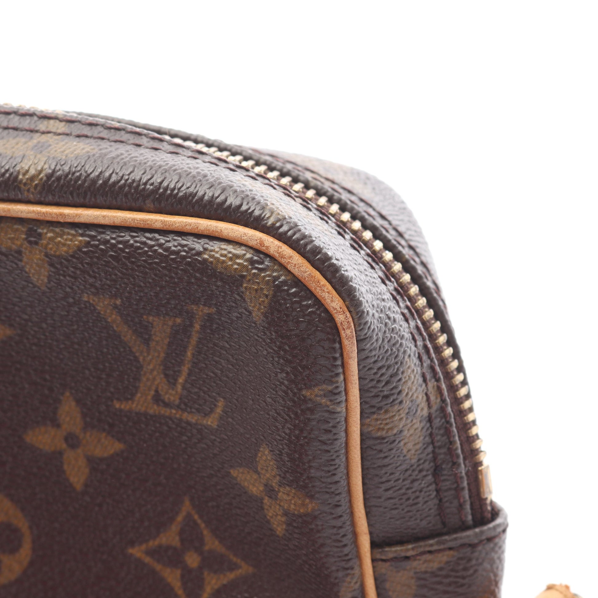 ダヌーブ モノグラム ショルダーバッグ PVC レザー ブラウン ルイヴィトン バッグ LOUIS VUITTON