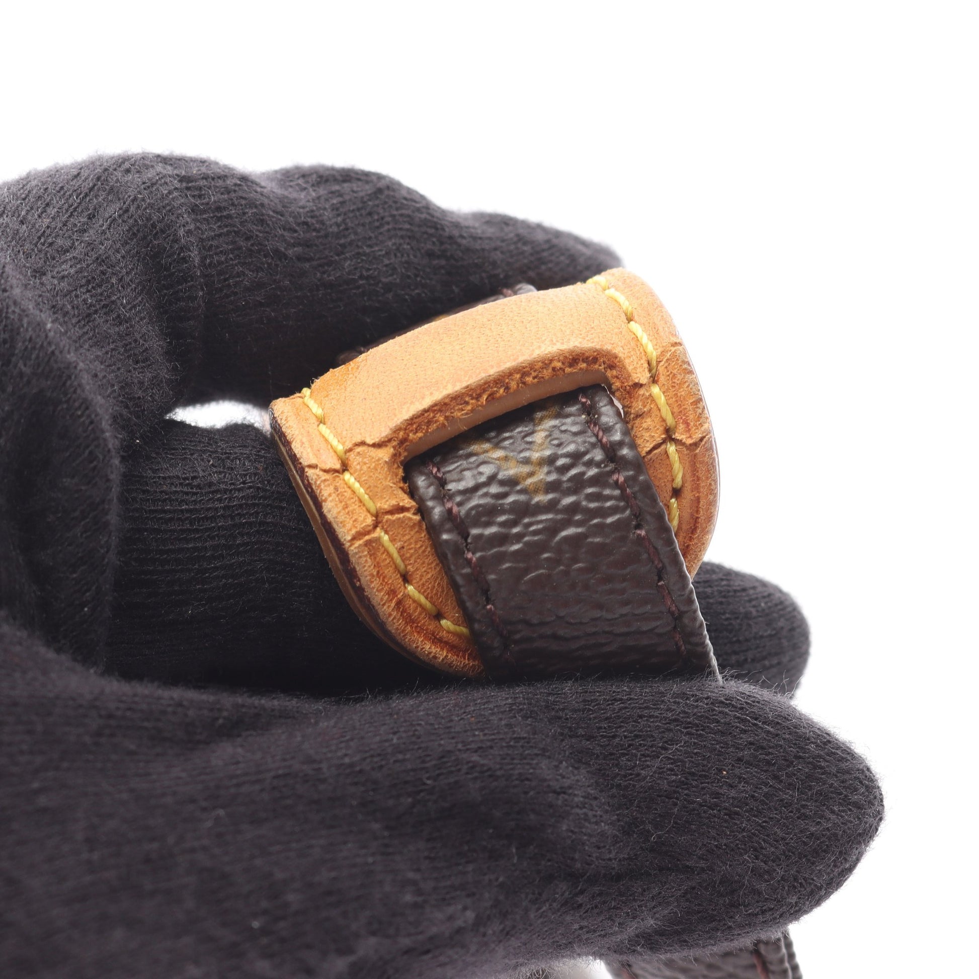 ダヌーブ モノグラム ショルダーバッグ PVC レザー ブラウン ルイヴィトン バッグ LOUIS VUITTON