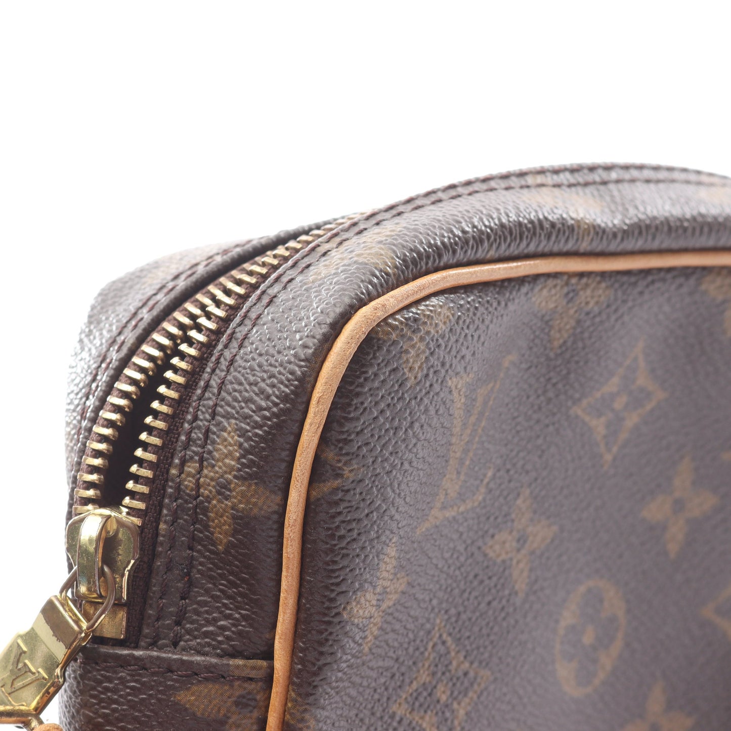 ダヌーブ モノグラム ショルダーバッグ PVC レザー ブラウン ルイヴィトン バッグ LOUIS VUITTON