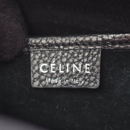 ラゲージ ナノショッパー ハンドバッグ レザー ブラック 2WAY セリーヌ バッグ CELINE
