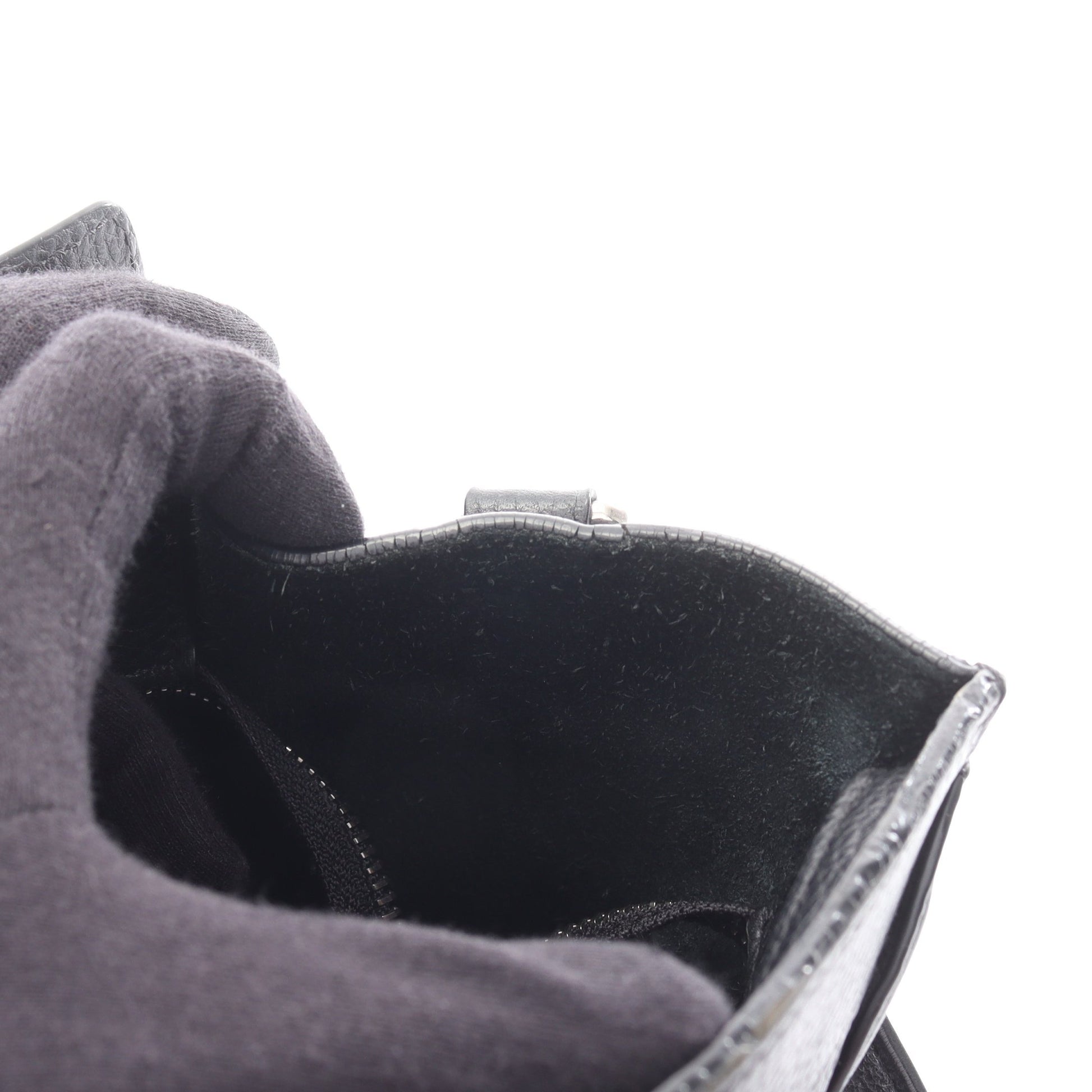 ラゲージ ナノショッパー ハンドバッグ レザー ブラック 2WAY セリーヌ バッグ CELINE