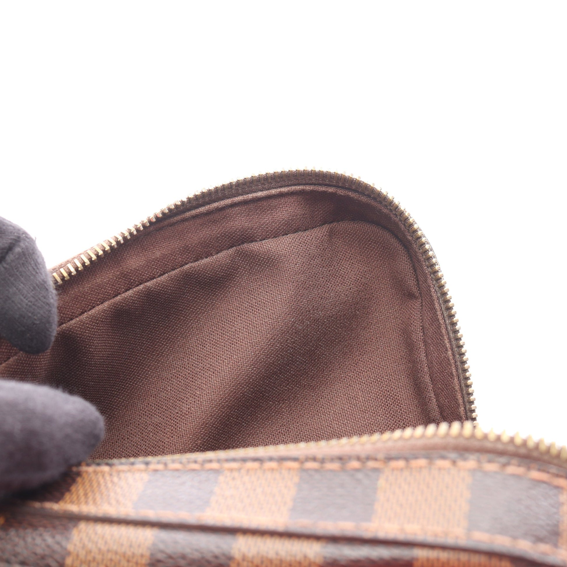 ジェロニモス ダミエエベヌ ボディバッグ PVC ブラウン ルイヴィトン バッグ LOUIS VUITTON