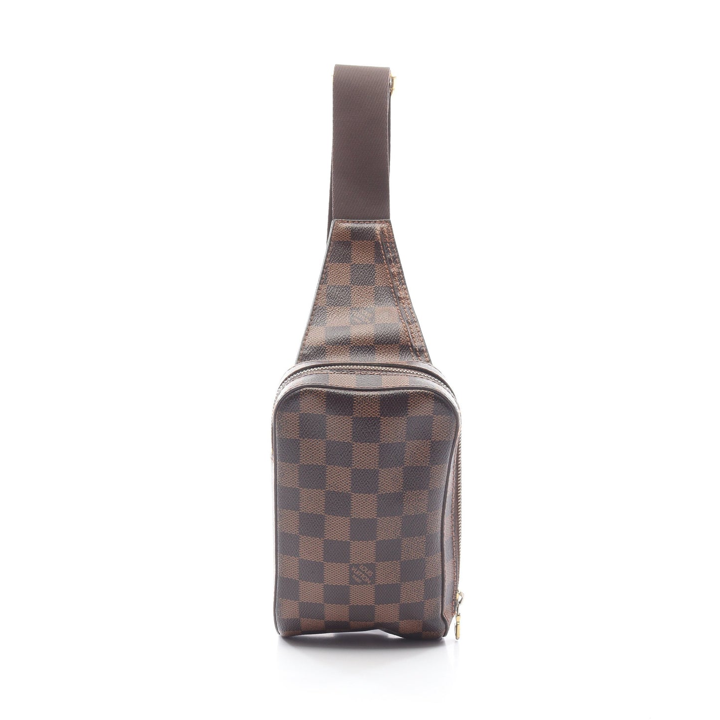 ジェロニモス ダミエエベヌ ボディバッグ PVC ブラウン ルイヴィトン バッグ LOUIS VUITTON