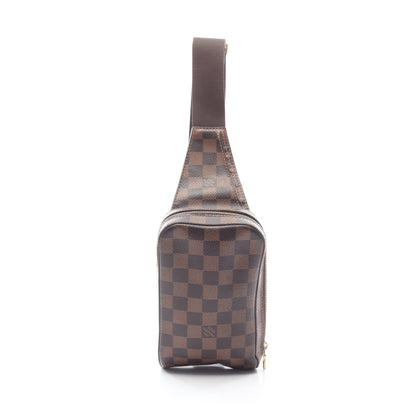 ジェロニモス ダミエエベヌ ボディバッグ PVC ブラウン ルイヴィトン バッグ LOUIS VUITTON