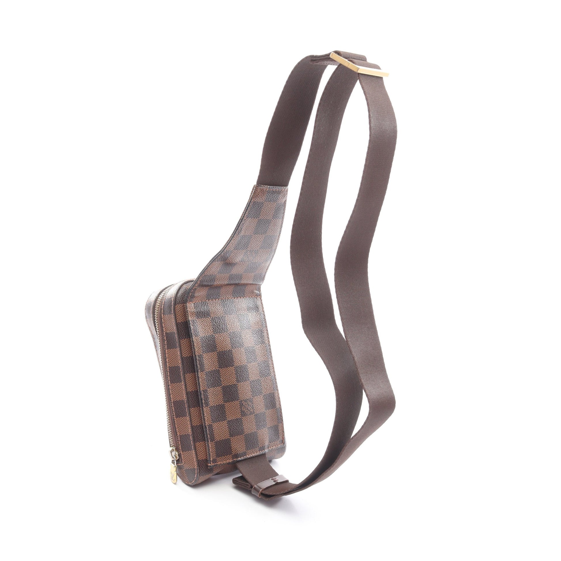 ジェロニモス ダミエエベヌ ボディバッグ PVC ブラウン ルイヴィトン バッグ LOUIS VUITTON