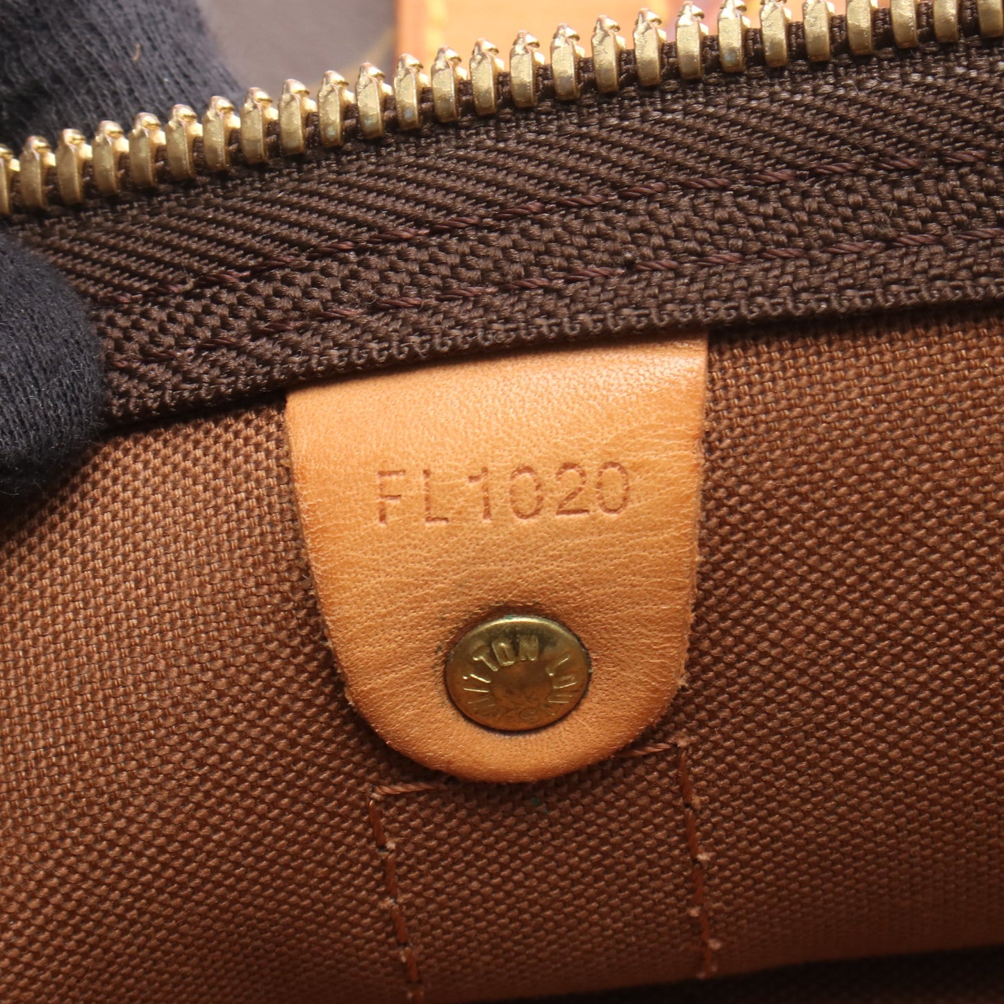 キーポル55 モノグラム ボストンバッグ PVC レザー ブラウン ルイヴィトン バッグ LOUIS VUITTON