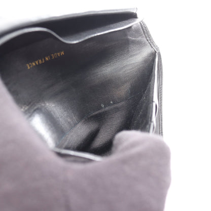 ビコローレ 二つ折り長財布 キャビアスキン ブラック ゴールド金具 がま口 シャネル 財布・小物 CHANEL