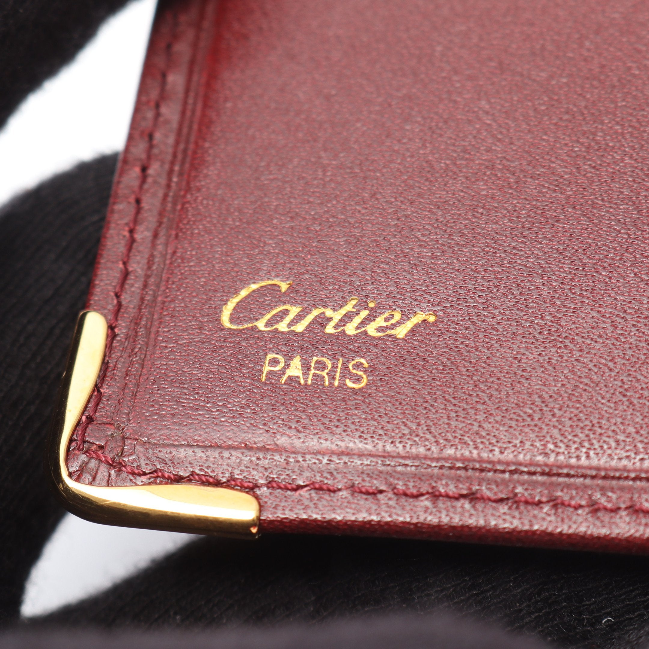 ✨未使用✨Cartier カルティエ　折り財布　マストライン　ボルドー　レザー Cartier カルティエ 二つ折り札入れ 財布 マストライン レザー