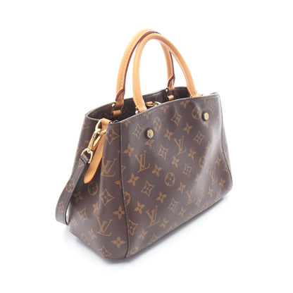 モンテーニュBB モノグラム ハンドバッグ PVC レザー ブラウン 2WAY ルイヴィトン バッグ LOUIS VUITTON