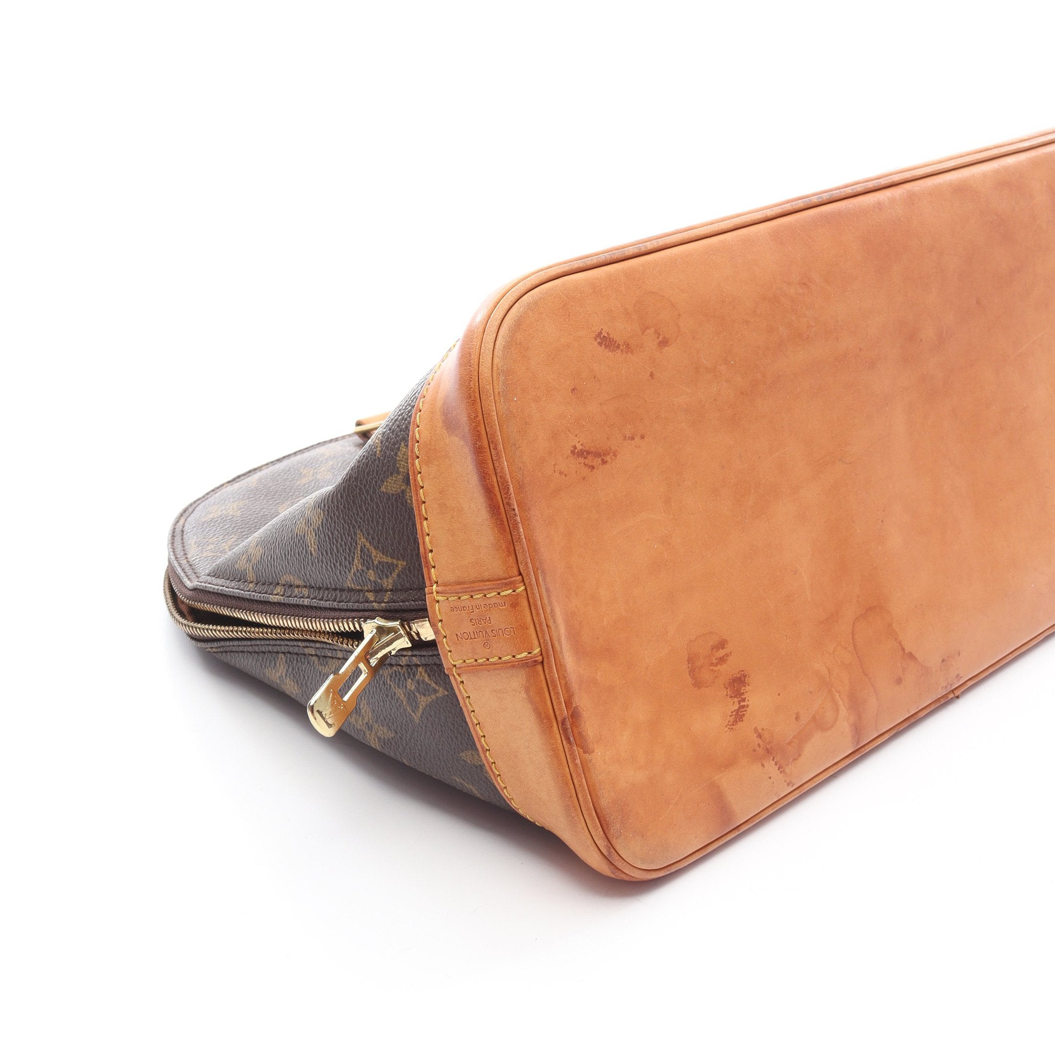 アルマPM モノグラム ハンドバッグ PVC レザー ブラウン ルイヴィトン