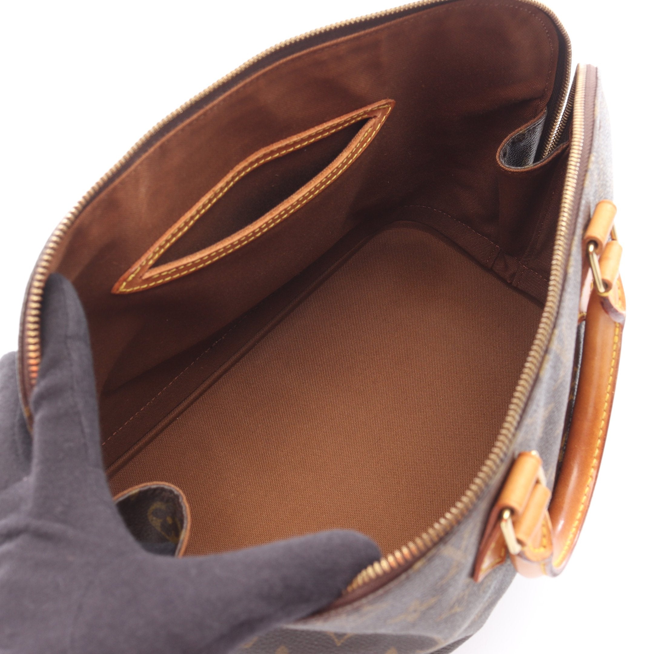 アルマPM モノグラム ハンドバッグ PVC レザー ブラウン ルイヴィトン