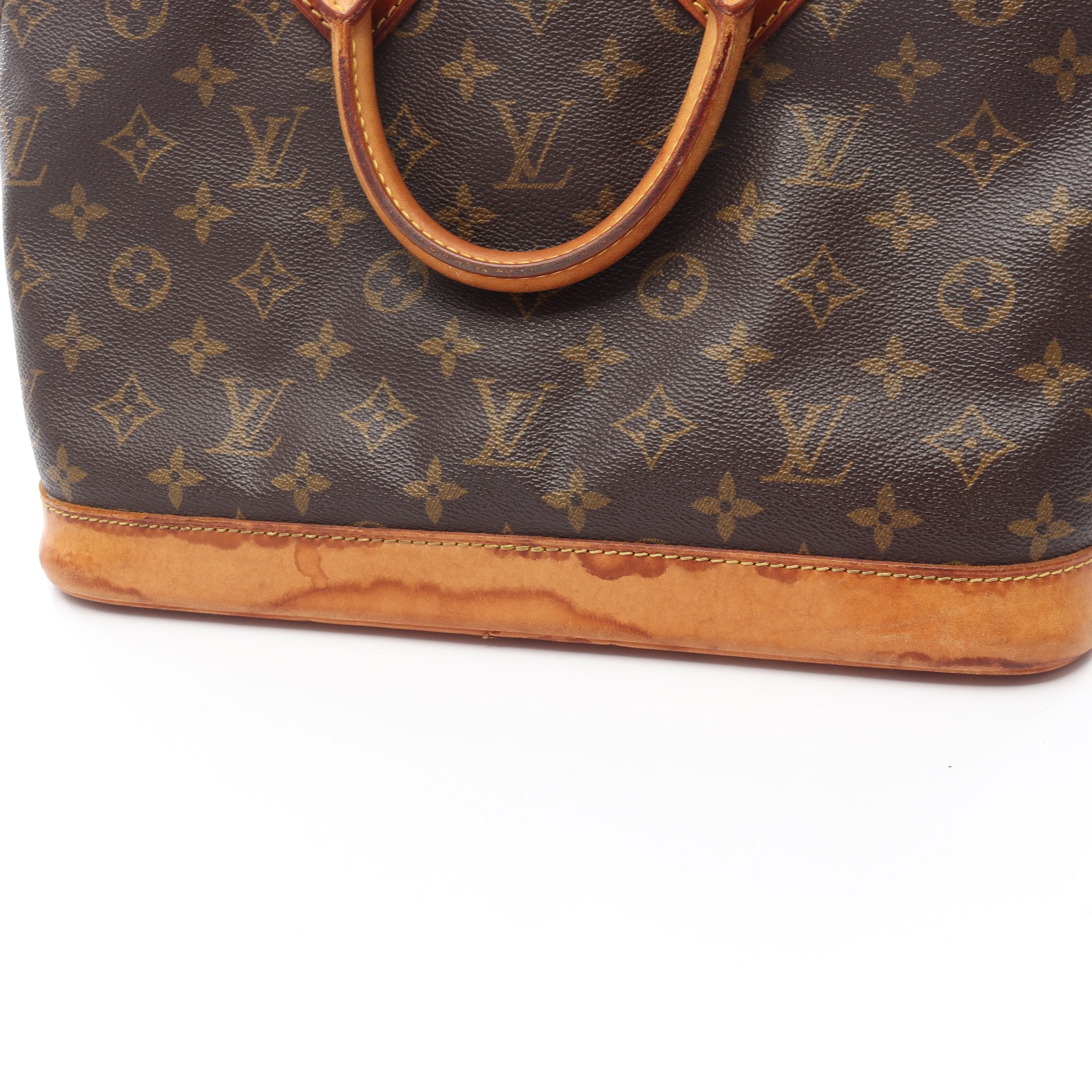 アルマPM モノグラム ハンドバッグ PVC レザー ブラウン ルイヴィトン