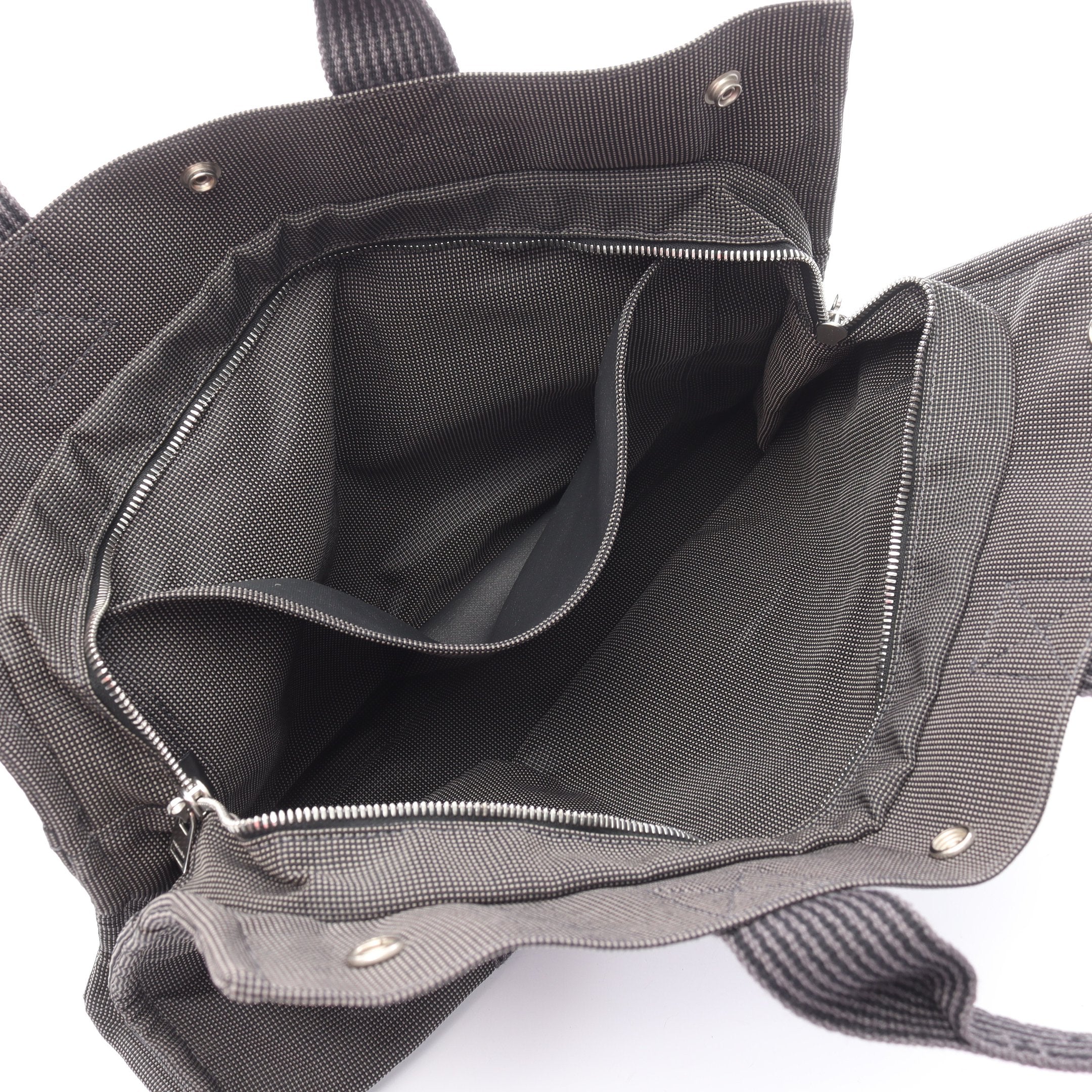 HERMES エールラインMM トートバッグ グレー HERMES エルメス エールライントートMM トートバッグ キャンバス