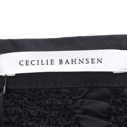マーメイド スカート ギャザー コットン ブラック セシリーバンセン ボトムス CecilieBahnsen