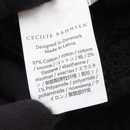 マーメイド スカート ギャザー コットン ブラック セシリーバンセン ボトムス CecilieBahnsen