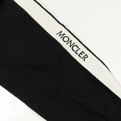 イージーパンツ ブラック ホワイト モンクレール ボトムス MONCLER