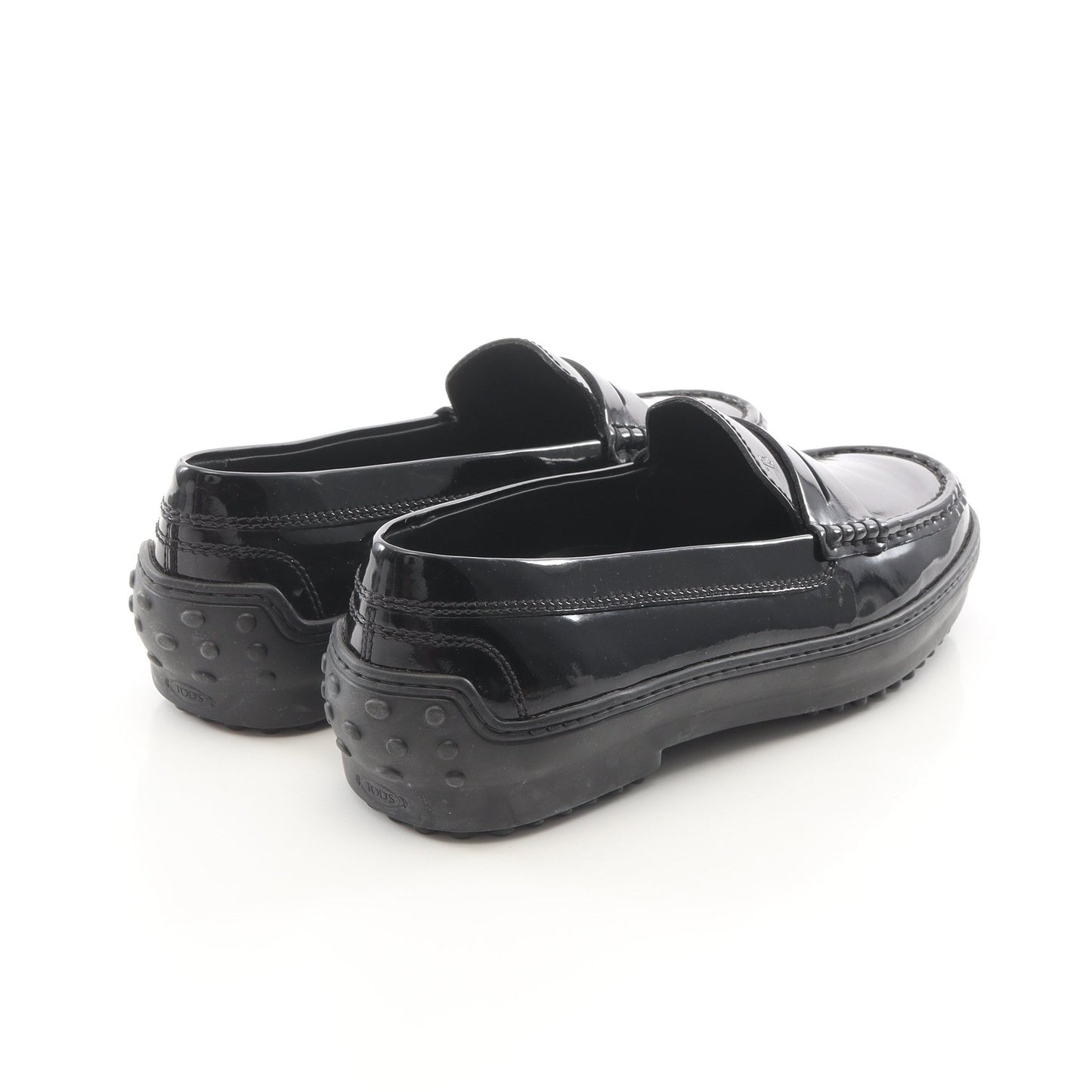 ドライビングシューズ エナメルレザー ブラック トッズ シューズ TOD'S