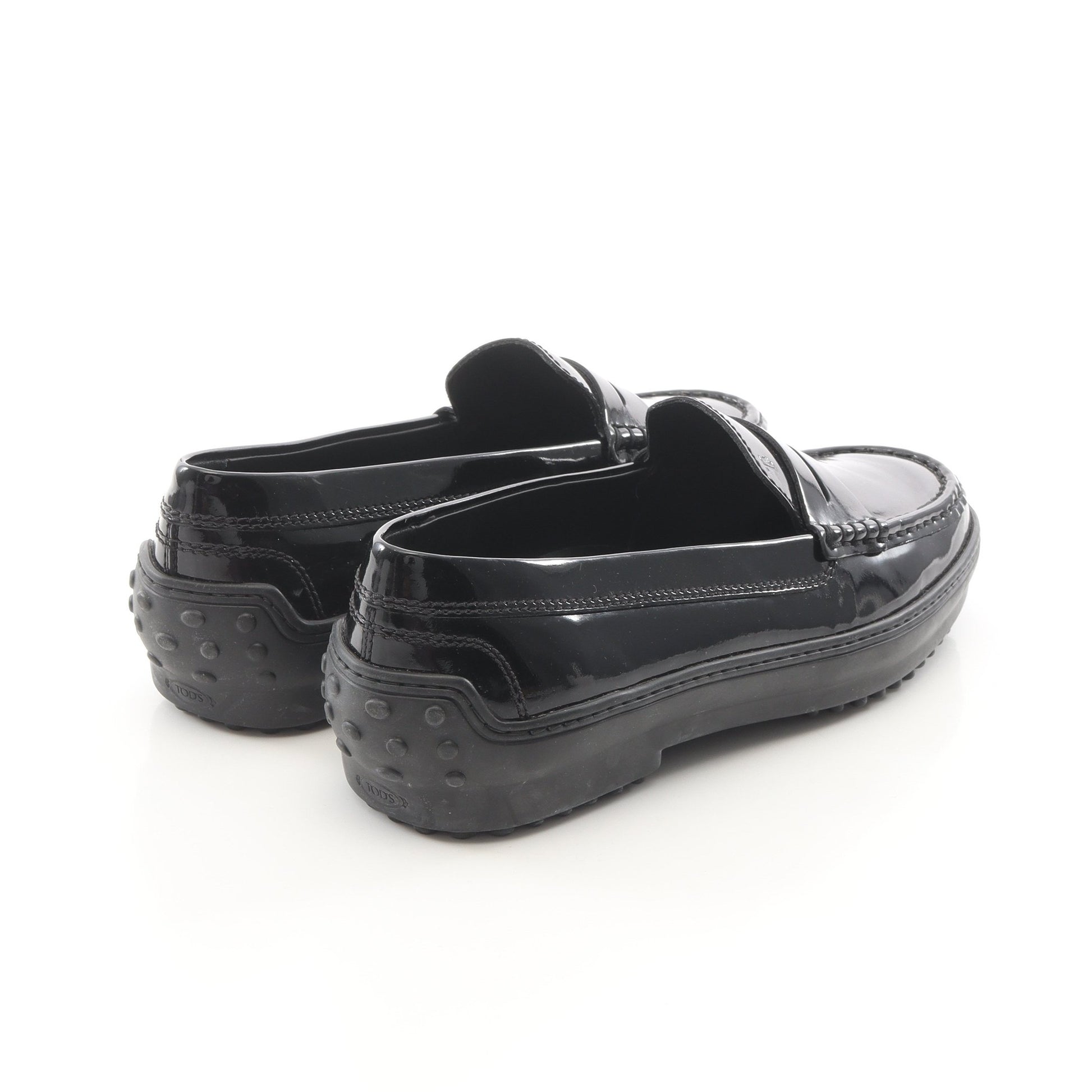ドライビングシューズ エナメルレザー ブラック トッズ シューズ TOD'S