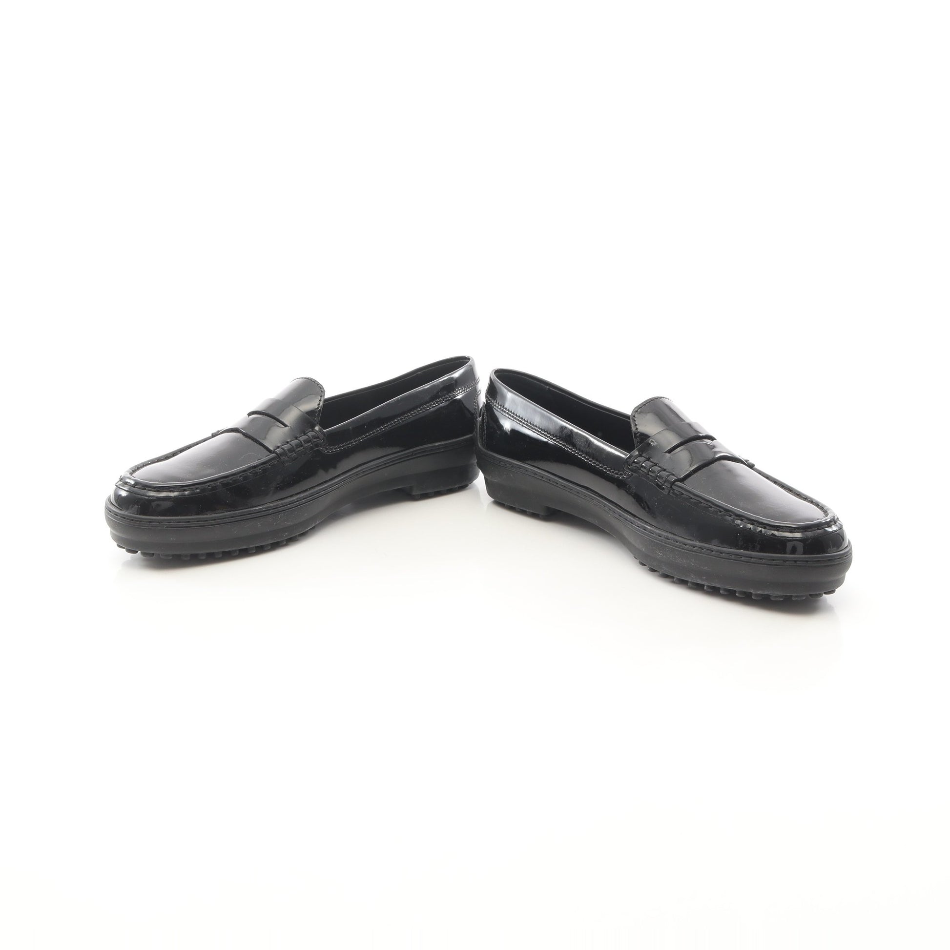 ドライビングシューズ エナメルレザー ブラック トッズ シューズ TOD'S