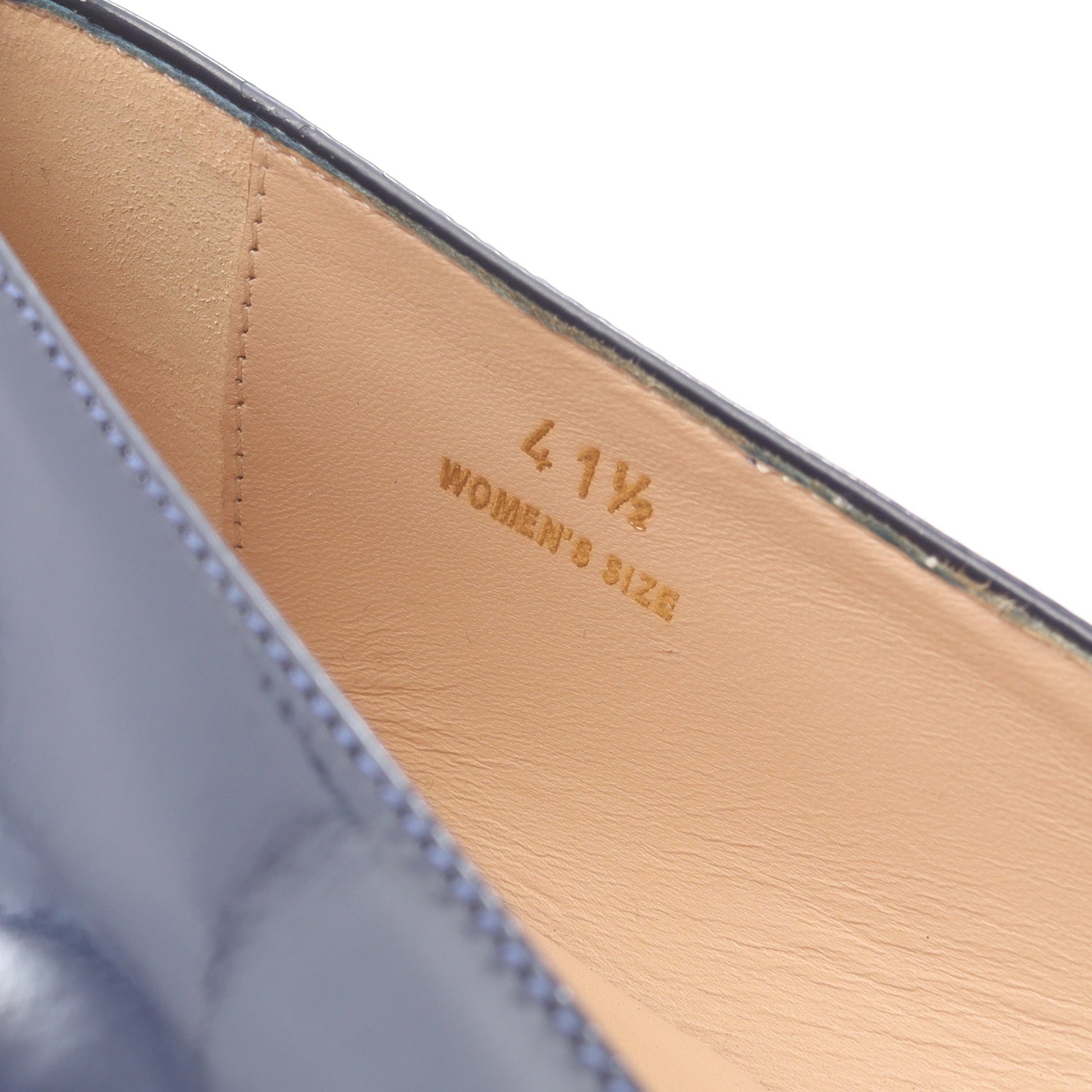 バレエシューズ エナメルレザー ダークブルー トッズ シューズ TOD'S