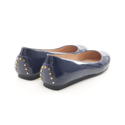 バレエシューズ エナメルレザー ダークブルー トッズ シューズ TOD'S
