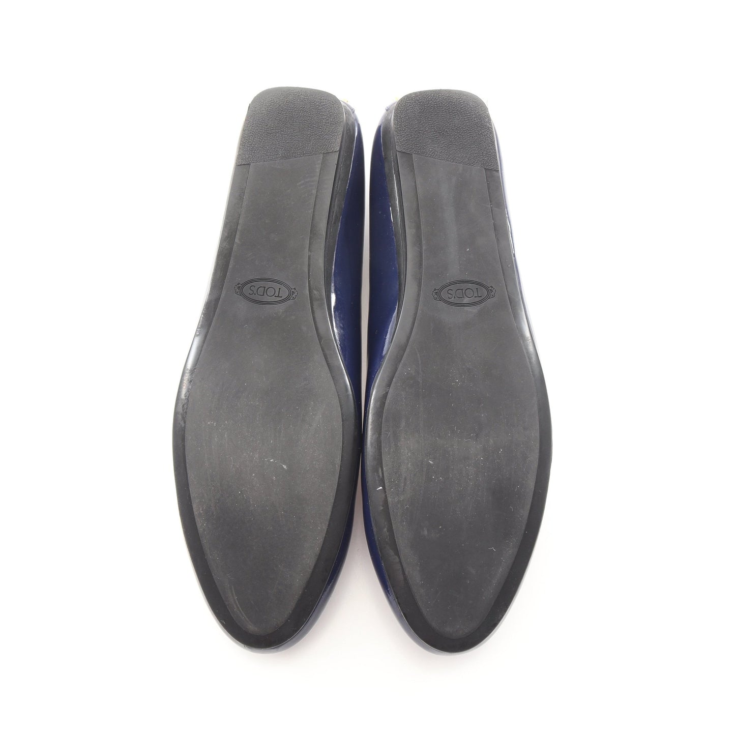 バレエシューズ エナメルレザー ダークブルー トッズ シューズ TOD'S