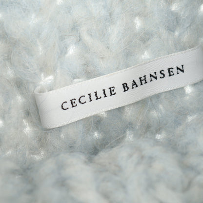 ニット ベスト ナイロン アルパカ モヘヤ ライトブルー セシリーバンセン トップス CecilieBahnsen