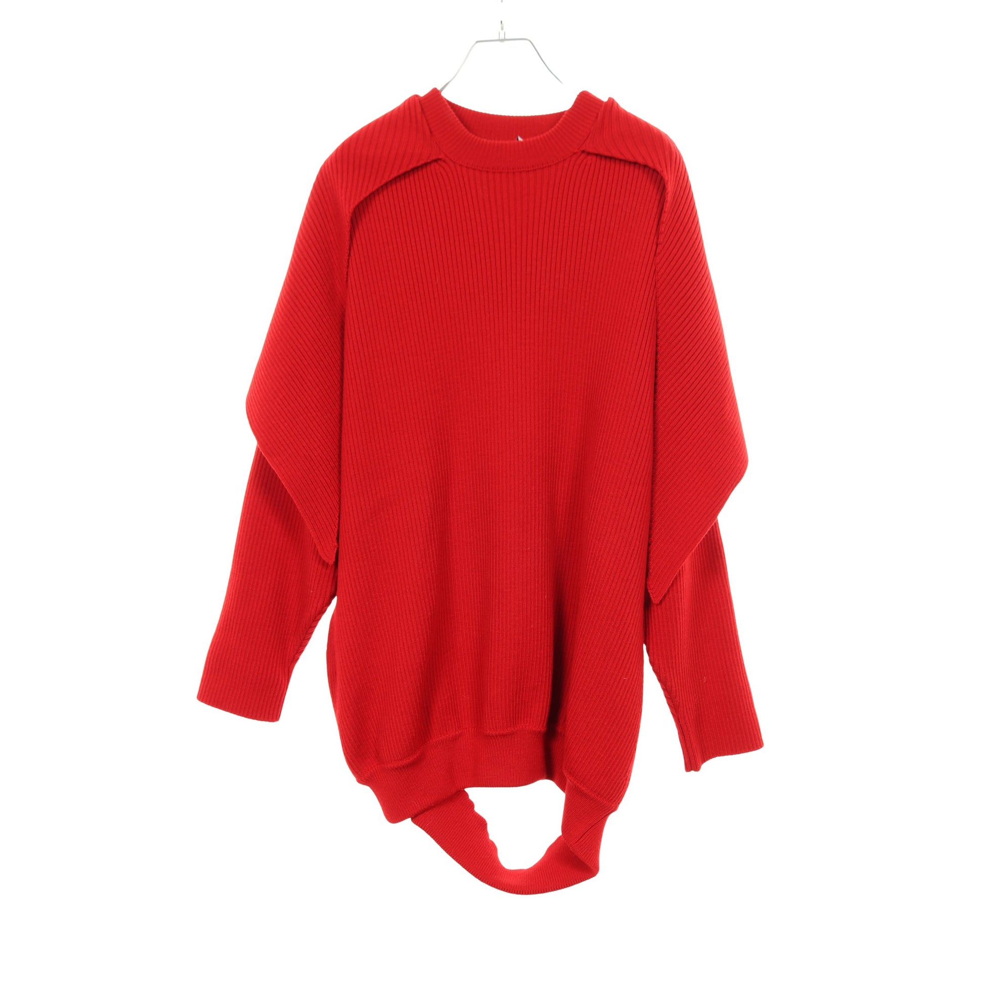 ニット ウール レッド バレンシアガ トップス BALENCIAGA