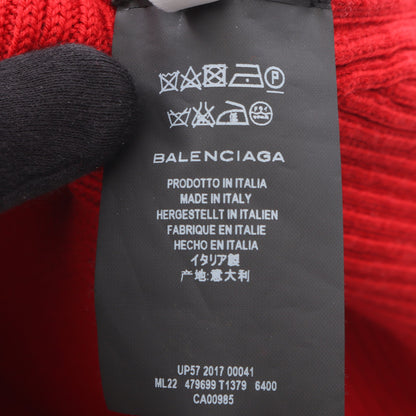 ニット ウール レッド バレンシアガ トップス BALENCIAGA