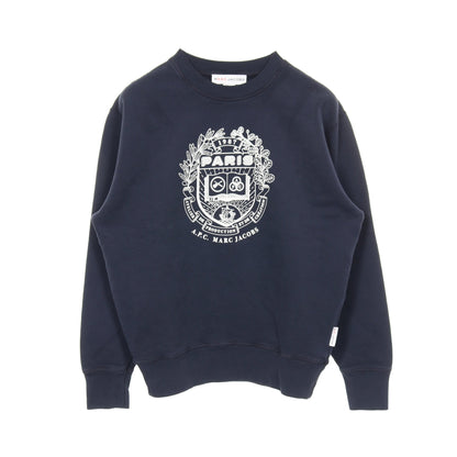 MARC JACOBS × A.P.C. The Mens Paris Crewneck スウェットシャツ コットン ネイビー マークジェイコブス トップス MARC JACOBS