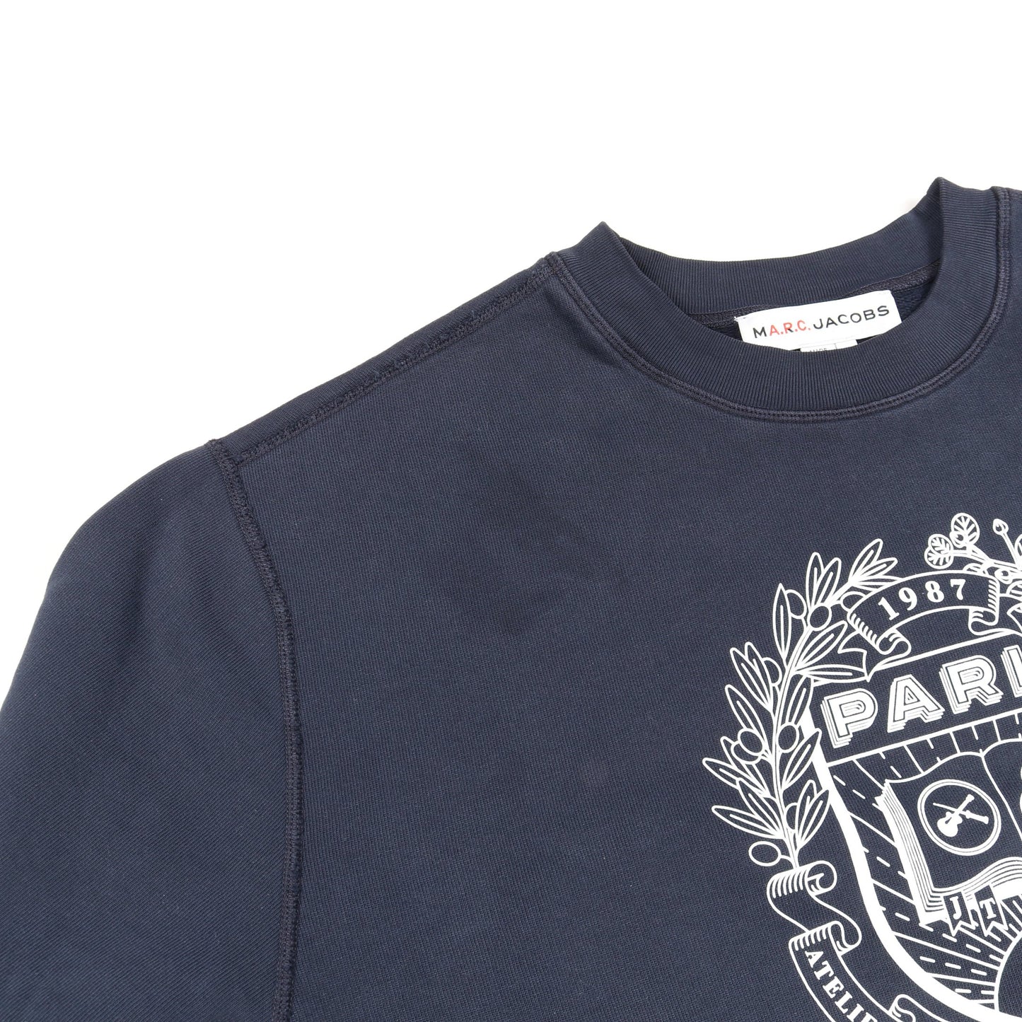 MARC JACOBS × A.P.C. The Mens Paris Crewneck スウェットシャツ コットン ネイビー マークジェイコブス トップス MARC JACOBS