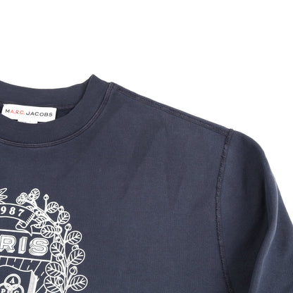 MARC JACOBS × A.P.C. The Mens Paris Crewneck スウェットシャツ コットン ネイビー マークジェイコブス トップス MARC JACOBS