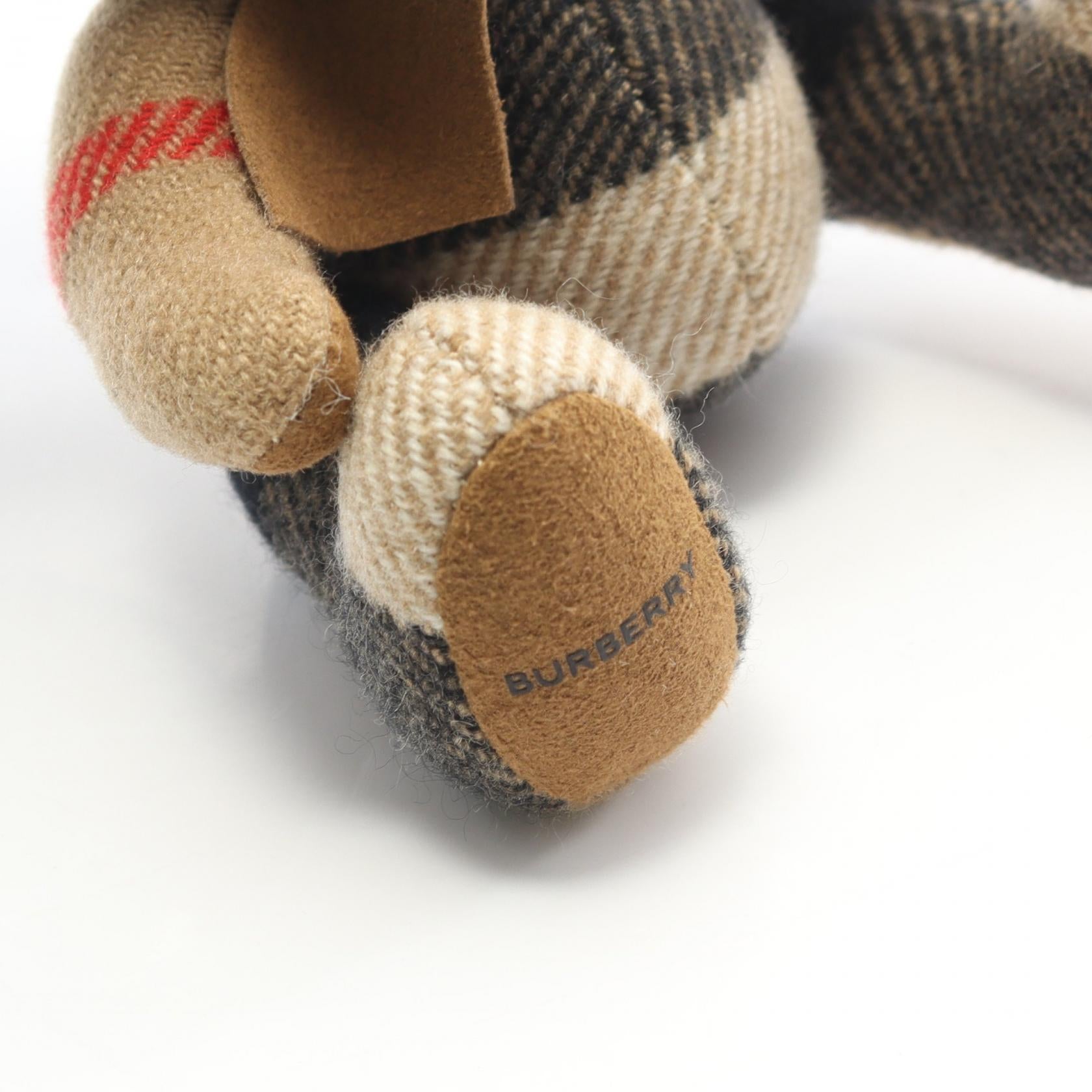 トーマスベア ヴィンテージチェック バッグチャーム ウール ベージュ