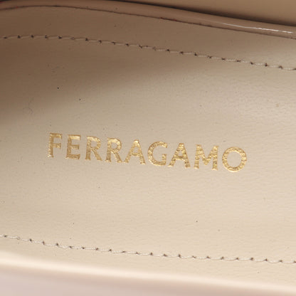 ANNIE パンプス エナメルレザー アイボリー サルヴァトーレフェラガモ シューズ Salvatore Ferragamo