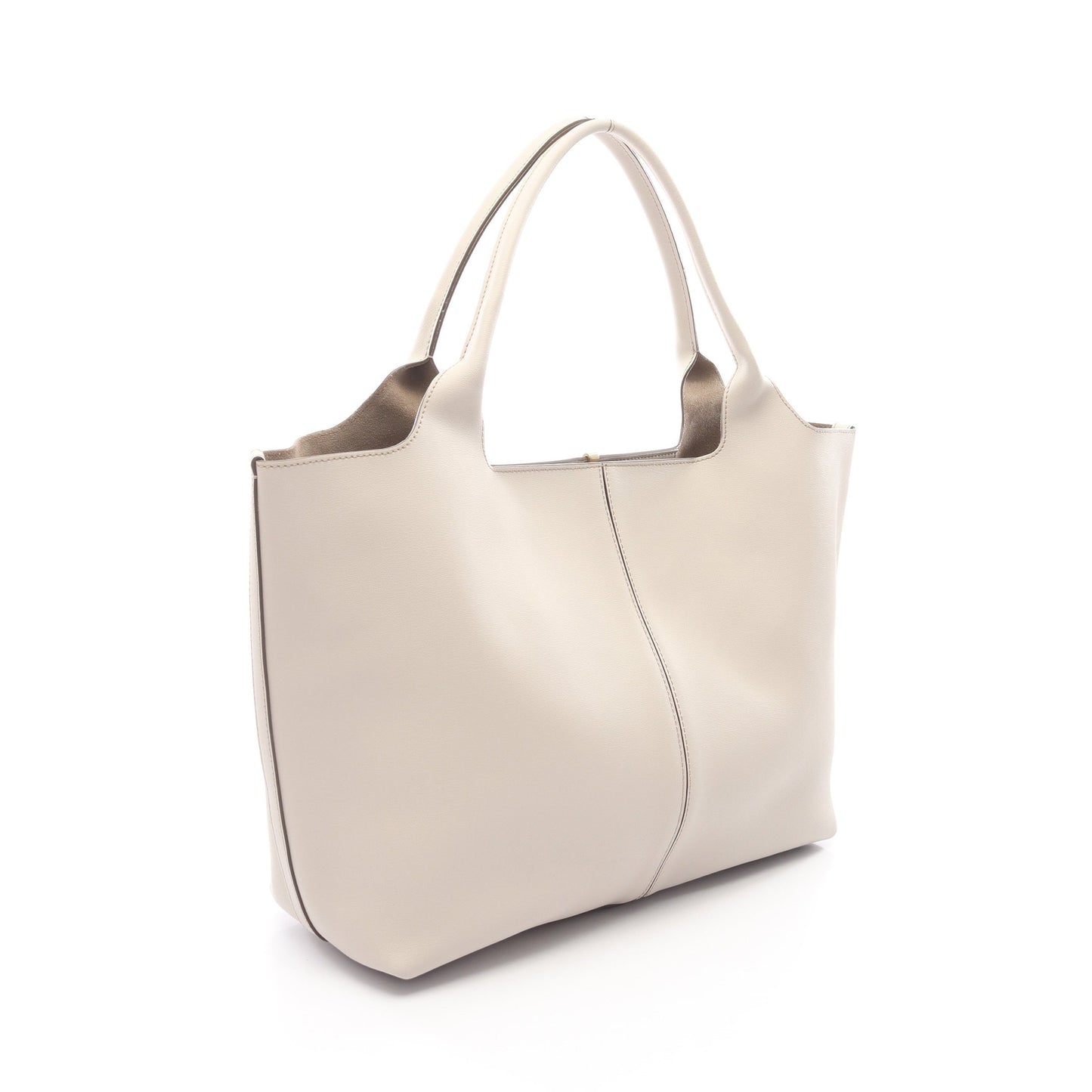 ショッピング バッグ ミディアム ショルダーバッグ トートバッグ レザー ライトグレー トッズ バッグ TOD'S