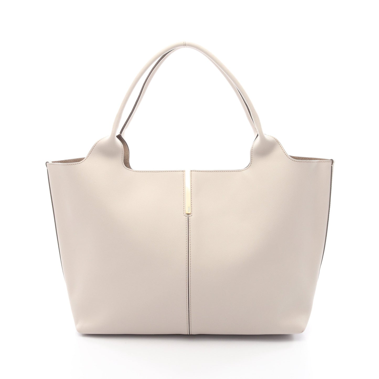 ショッピング バッグ ミディアム ショルダーバッグ トートバッグ レザー ライトグレー トッズ バッグ TOD'S