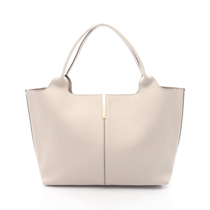 ショッピング バッグ ミディアム ショルダーバッグ トートバッグ レザー ライトグレー トッズ バッグ TOD'S
