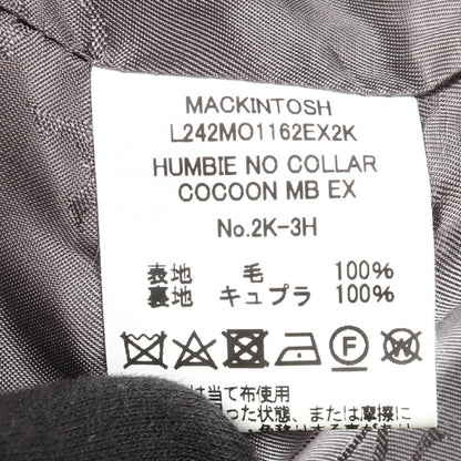 HUMBIE NO COLLAR COCOON コート ウール グレー マッキントッシュ アウター MACKINTOSH