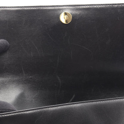 チョコバー ショルダーバッグ ラムスキン ブラック ゴールド金具 シャネル バッグ CHANEL
