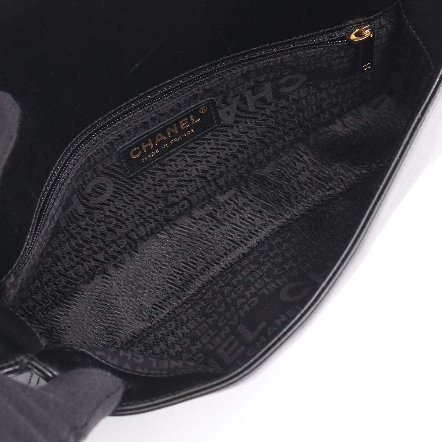 チョコバー ショルダーバッグ ラムスキン ブラック ゴールド金具 シャネル バッグ CHANEL
