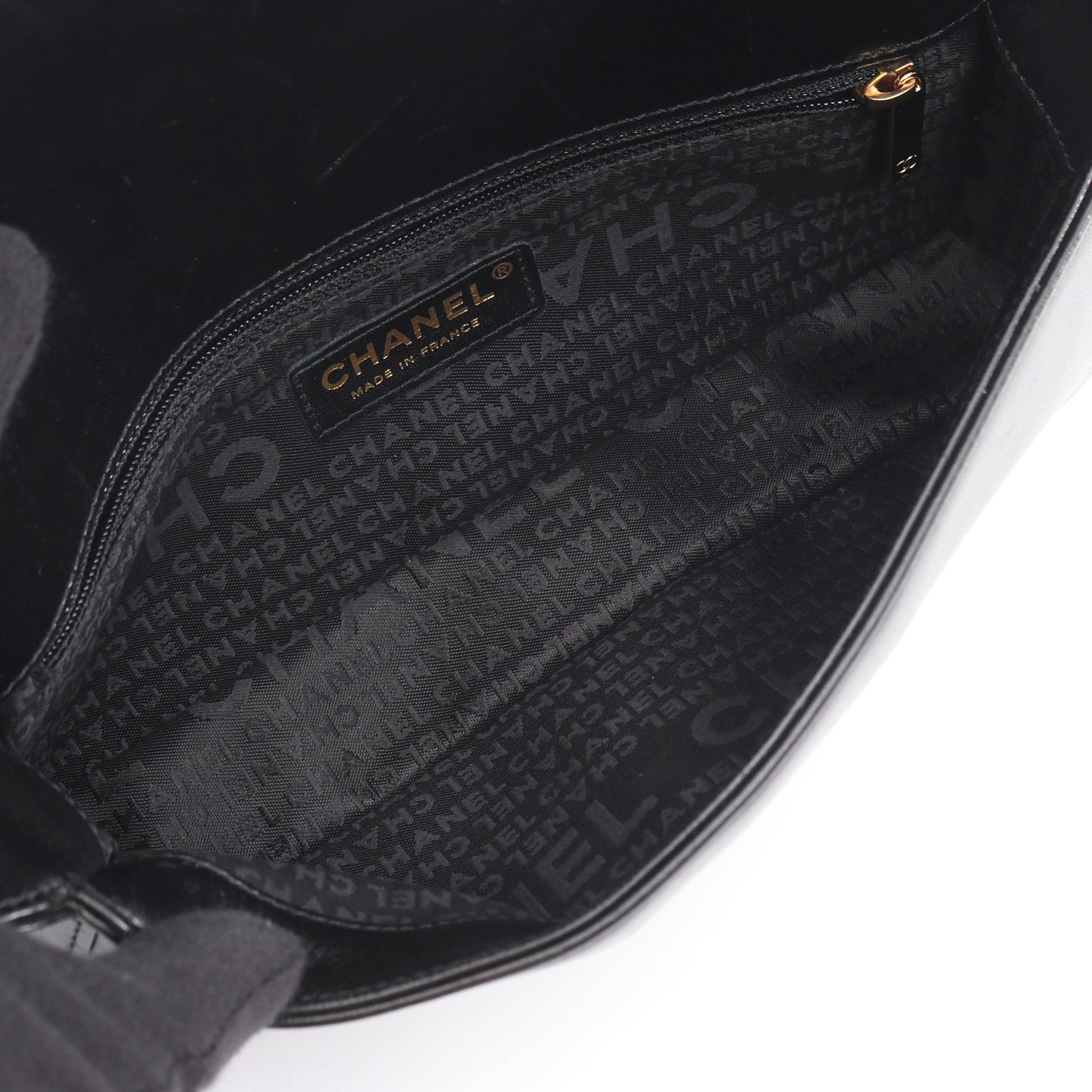 チョコバー ショルダーバッグ ラムスキン ブラック ゴールド金具 シャネル バッグ CHANEL