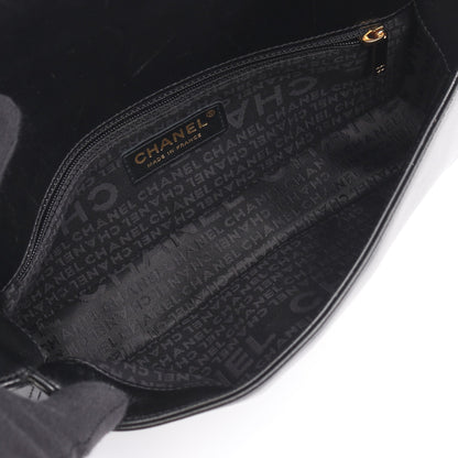 チョコバー ショルダーバッグ ラムスキン ブラック ゴールド金具 シャネル バッグ CHANEL