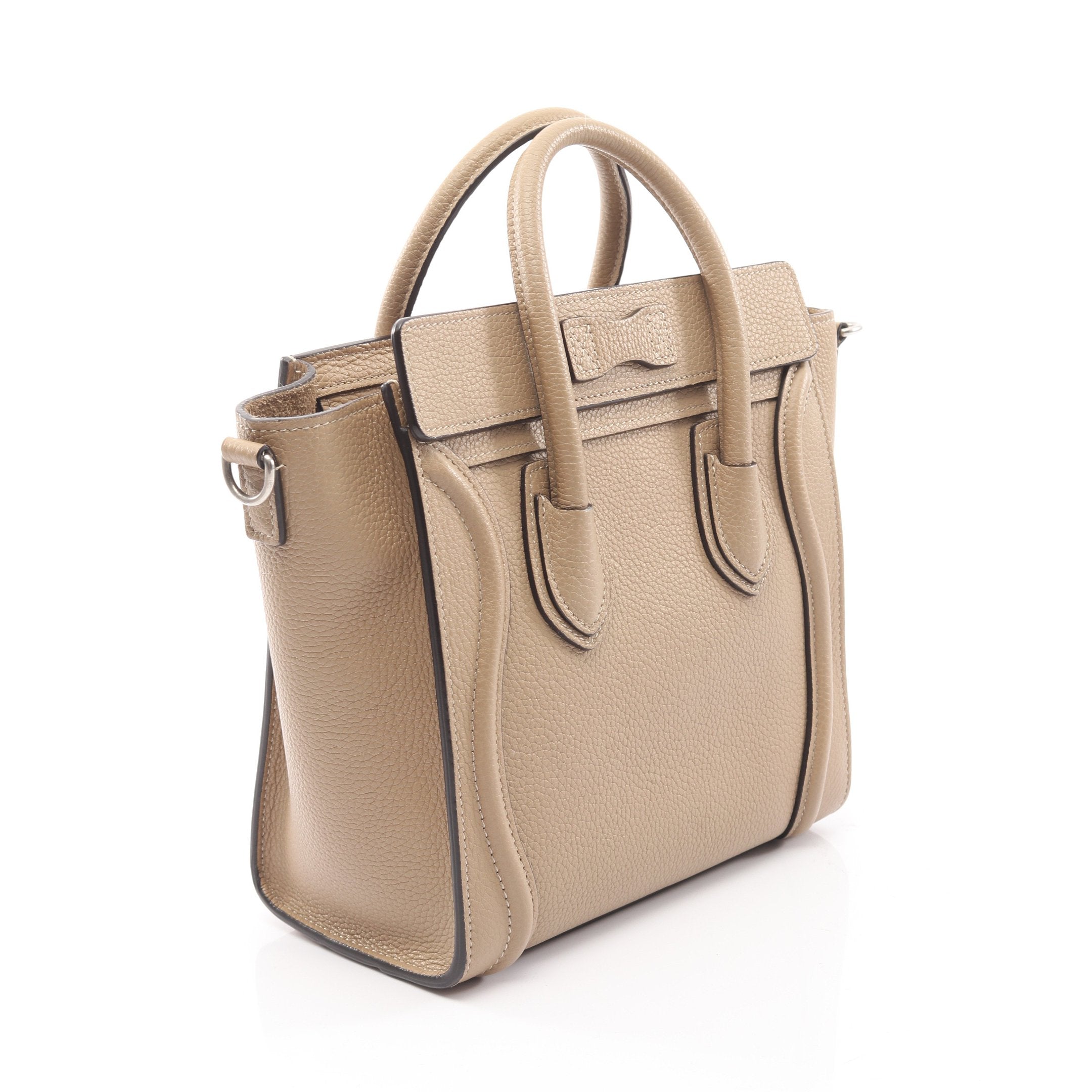 ラゲージ ナノショッパー ハンドバッグ レザー グレーベージュ 2WAY