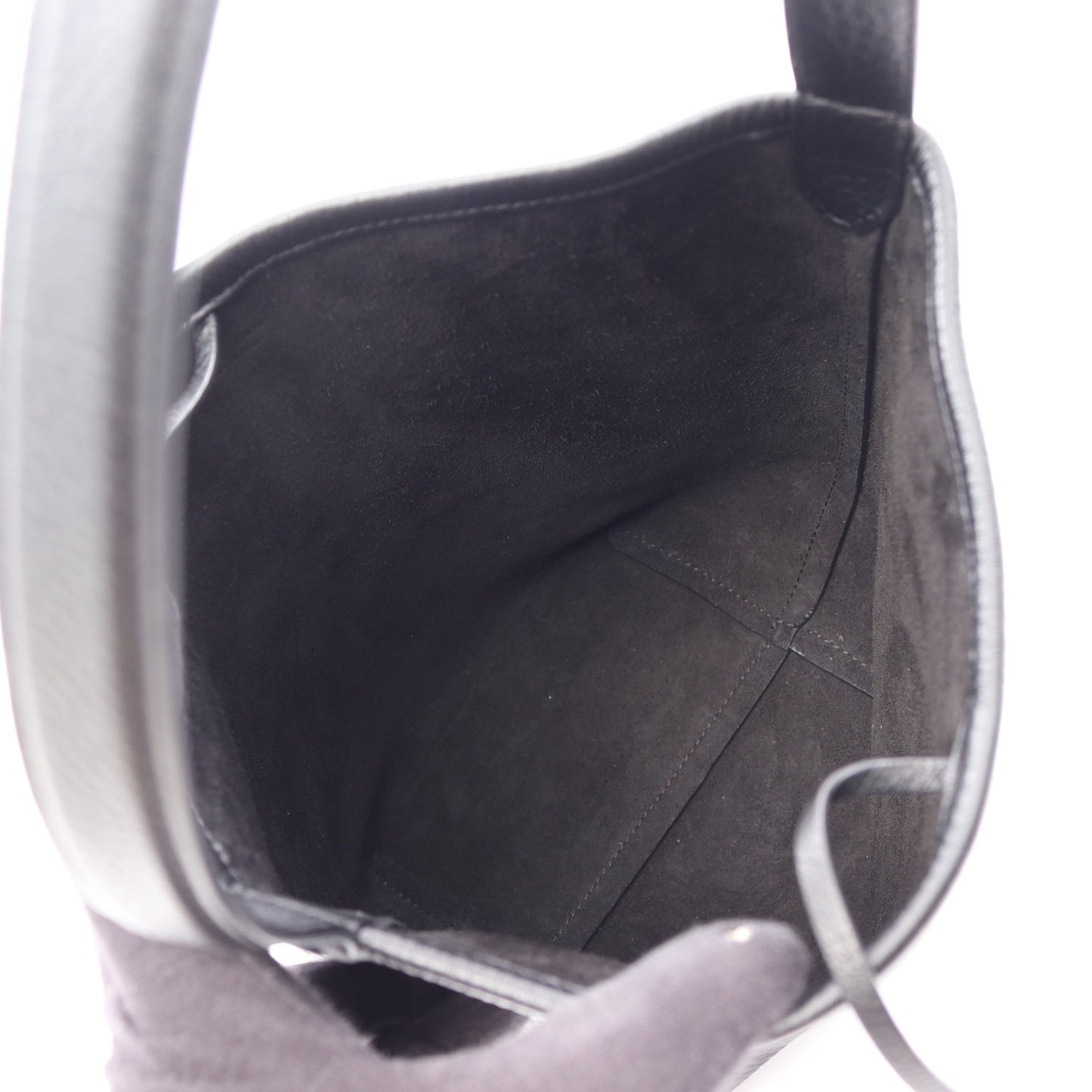 Small N/S Park Tote ハンドバッグ レザー ブラック ザロウ バッグ THE ROW